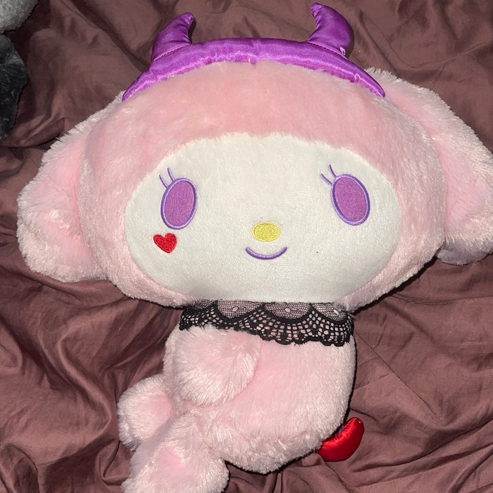 My melody pink devil plush😈❤️